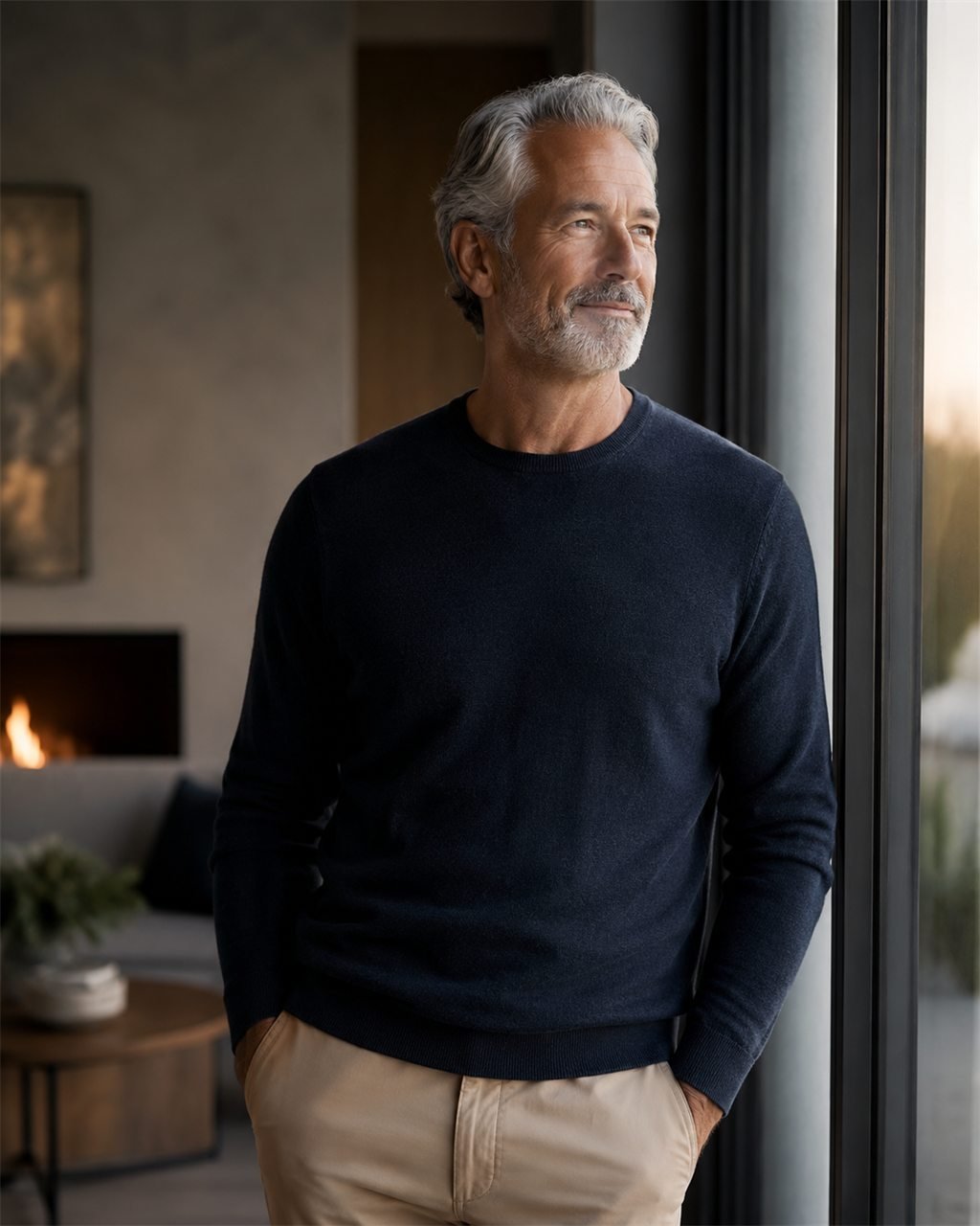 An active man enjoying a calm, healthy daily routine